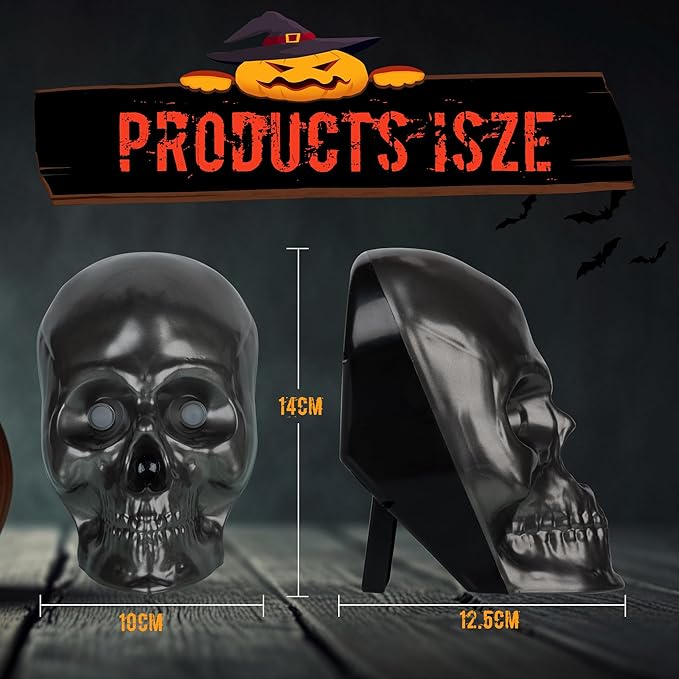 Halloween Projector Lights, Ghost Skeleton Halloween Laser Lights in Skull Shape, 5 Modes and