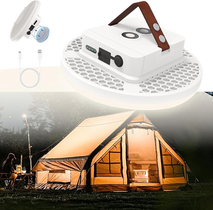 Tent Light Rechargeable Hanging Flashlight Ultra Bright Led Camping Lantern with Waterproof