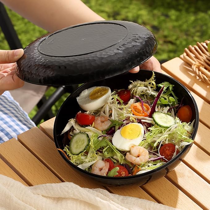 Berglander Camping Mess Kit with Bowl, Plate, Cup, Spoon, Fork, Knife and Carry Bag, Plastic