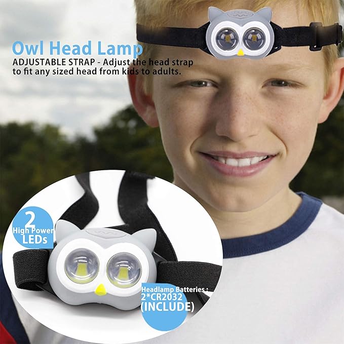 Outdoor Equipment LED Camping Lantern & Headlamp Set for Kids, FANT.LUX Battery Powered Night Light