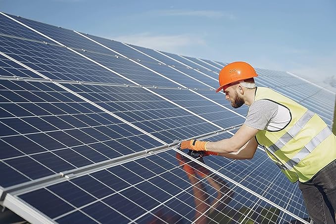 4-Pack ExpertPower 100 Watt 12 Volt Monocrystalline Solar Panel, Compact Design 35.43 x 22.83 x