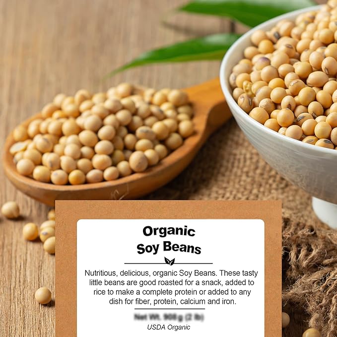 Be Still Farms Organic Soybeans Bulk (4.8 lb) - Soy Beans Dry - aka Soya Nuts Great for Edamame