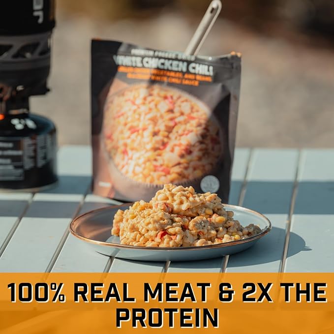 Peak Refuel White Chicken Chili | 41g Protein | 760 Calories | 100% Real Meat | Premium Freeze