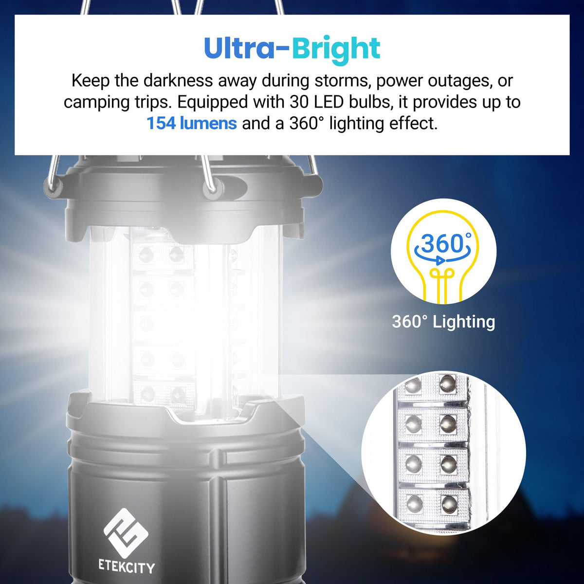 Etekcity Camping Lantern - 4 Pack - product view 2