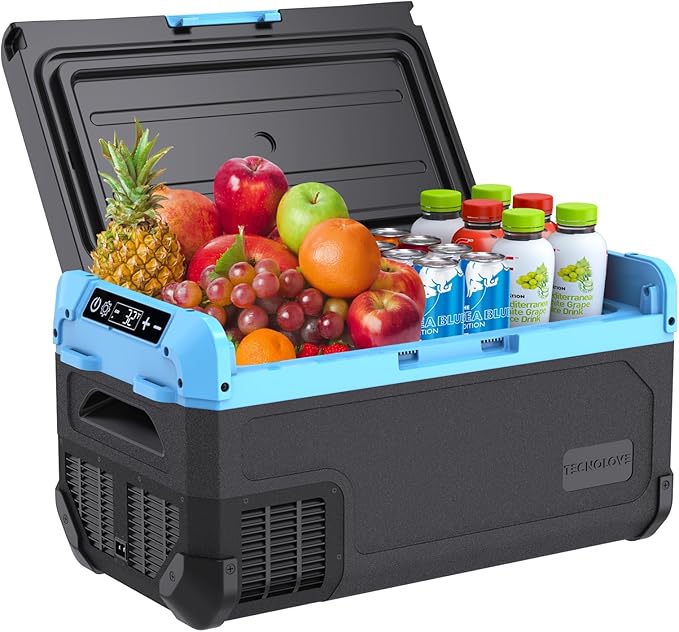 30L Car Refrigerator Freezer, 32QT Single Zone Portable Fridge with Blow Expansion Evaporator
