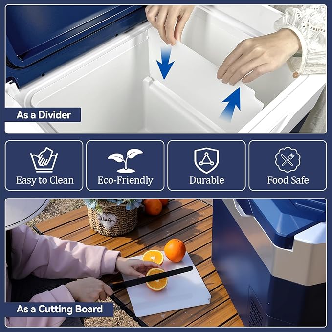 Car Fridge Portable 12V Refrigerator 32 Quart 12 Volt Freezer Compressor Cooler 12V/24V DC 110～240