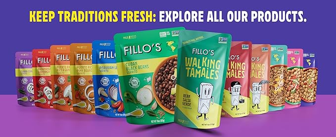 Fillo's Walking Tamales, Savory Variety Pack of 7, Ready-to-Eat Meals, Delicious, Gluten-Free