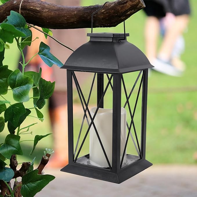 Afirst Solar Lantern Outdoor, 2 Pack Hanging Decorative Outdoor Lights Waterproof Umbrella Lights
