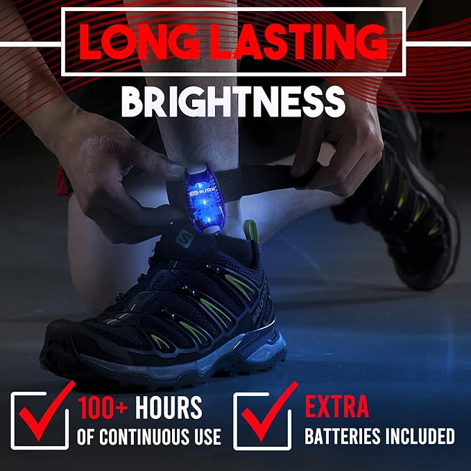 4 Pack LED Safety Light, Clip on Reflective Gear Lights for Walking at Night, Running, Jogging