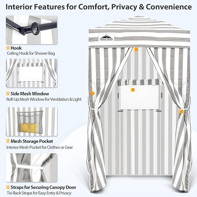 EAGLE PEAK Flex Ultra Compact 4x4 Pop-up Canopy, Sun Shelter, Changing Room, Portable Privacy