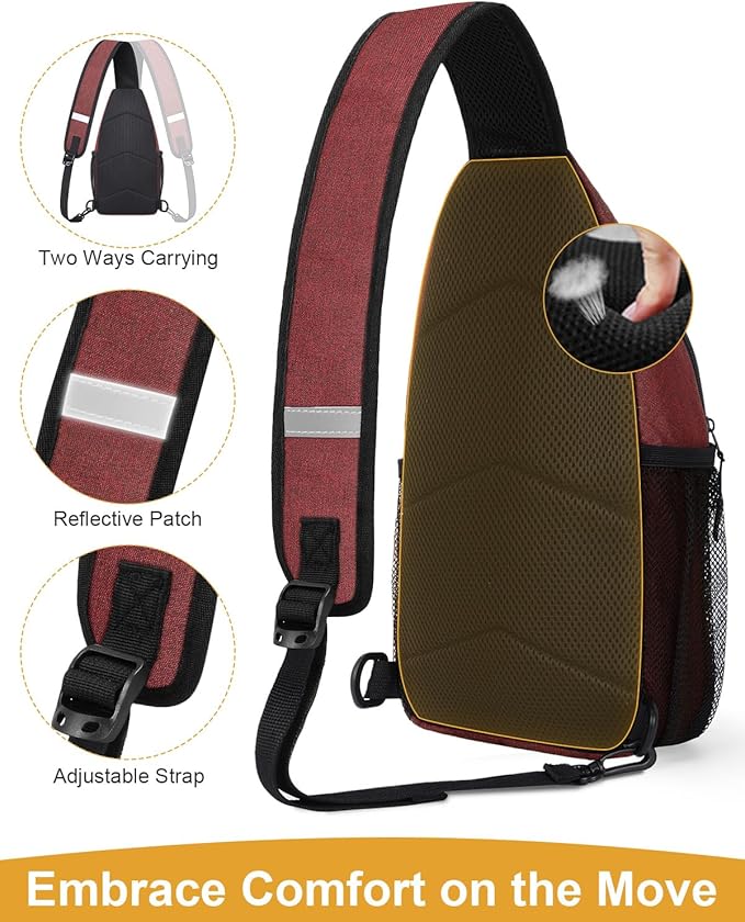 Crossbody Bags for Women Man Waterproof Sling Bag Backpack Trendy Casual Cross Body Bag with
