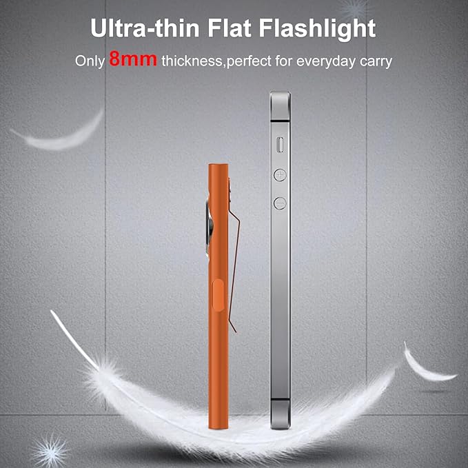 klarus E5 Pocket Flashlight, Rechargeable EDC Flashlight, Super Slim 4.2x1x0.3inch, 600 Lumens