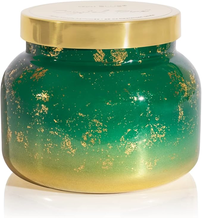 Capri Blue Glimmer Jar Candles - Luxury Holiday Scented Candles for Home - Long Lasting Soy Wax