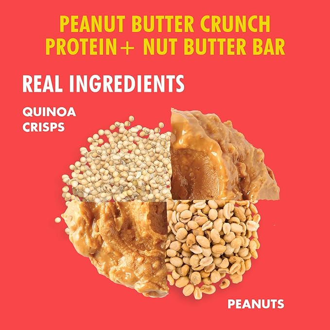 B.T.R Nation Vegan Keto Plant Based High Protein & HIgh Fiber Bars - Peanut Butter Crunch Protein+
