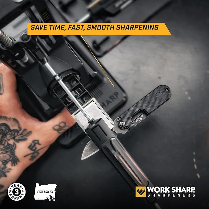 Work Sharp Precision Adjust Elite Knife Sharpener - Adjustable Knife Sharpening System - For