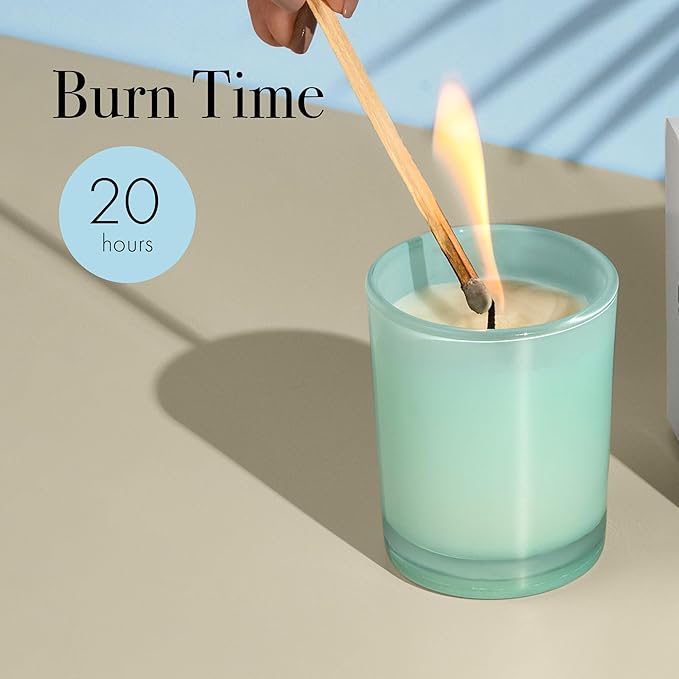LAFCO New York Votive Candle, Marine - 1.9 oz - 20-Hour Burn Time - Reusable Glass Vessel - Made in