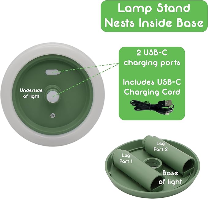 2-in-1 Portable Solar Power LED Table Lamp & Lantern - Indoor/Outdoor - Stepless Dimming