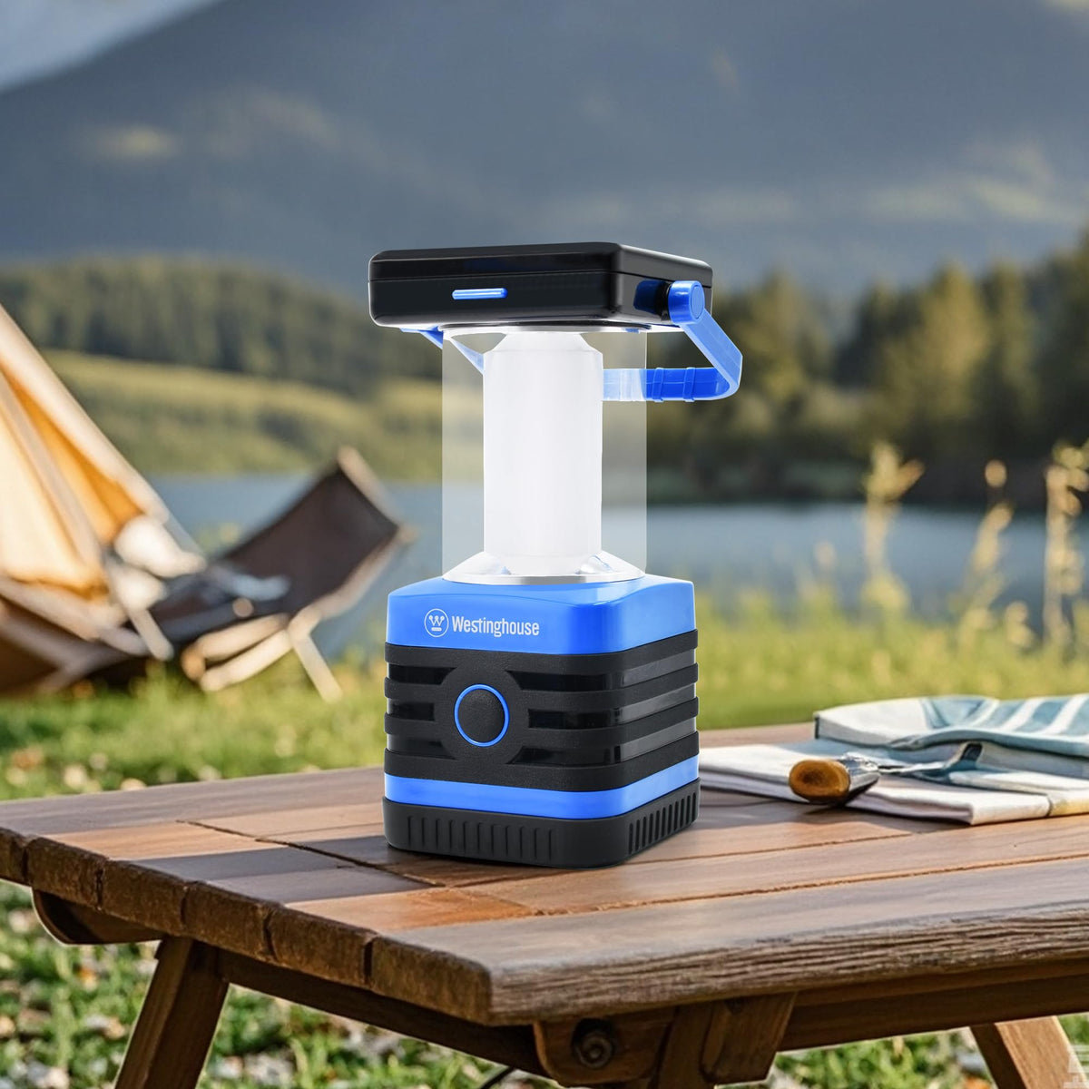 Westinghouse Camping Lantern - 1000 Lumen, Solar, Rechargeable, IPX4 - product view 6