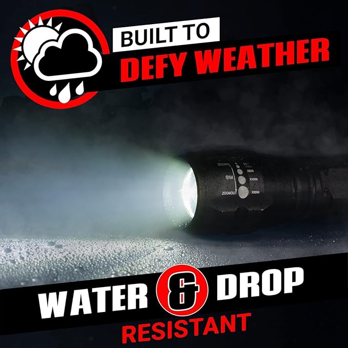 GearLight LED Flashlights - Mini Camping Flashlights with High Lumens, 5 Modes, Zoomable Beam