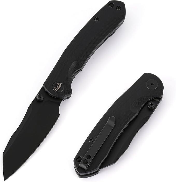 Folding Pocket Knife, 3.35" 14C28N Blade G10 Handle EDC Knife with Liner Lock, Small Pocket Knife