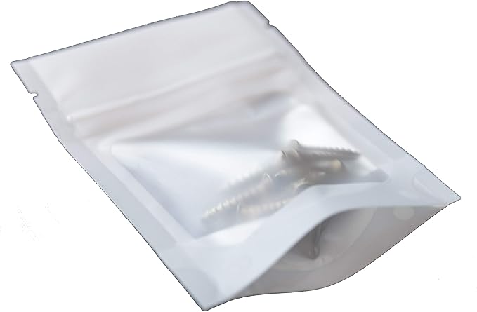 HANSER | Smell Proof Odorless Mylar Resealable Foil Pouch Bags with clear Window | Stand up bottom