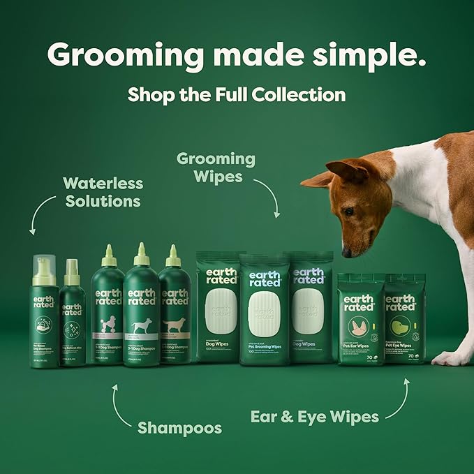 Earth Rated 3-in-1 Detangling Dog Shampoo and Conditioner, Deodorizing Oatmeal Shampoos for Dogs