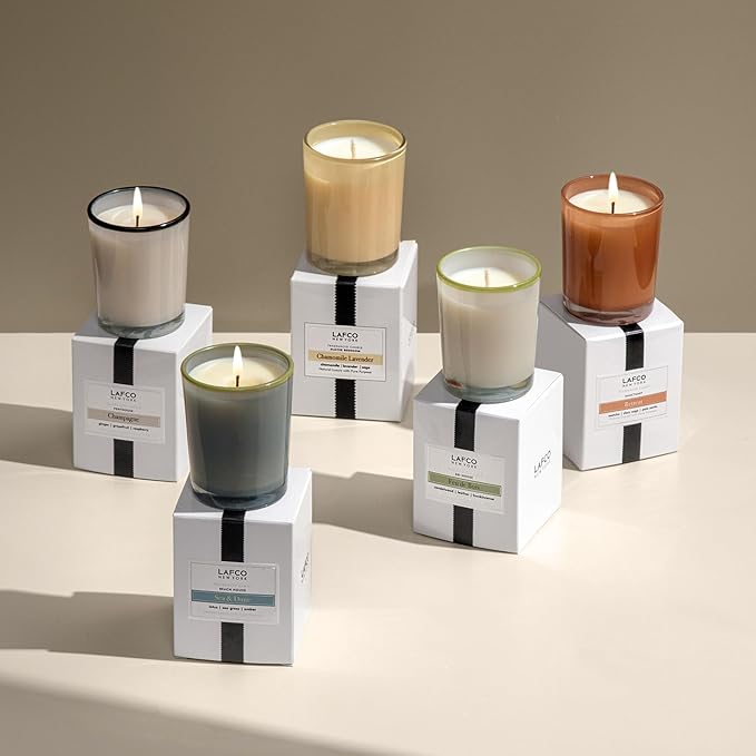 LAFCO New York Votive Candle, Sea & Dune - 1.9 oz - 20-Hour Burn Time - Reusable Glass Vessel