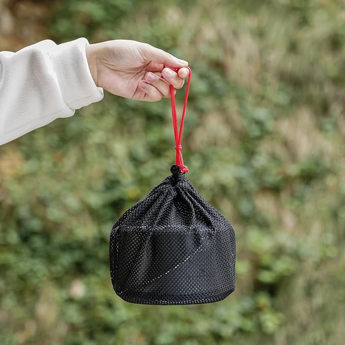 Boundless Voyage Titanium Hanging Pot for Outdoor Camping Backpacking Hiking Ultralight Portable