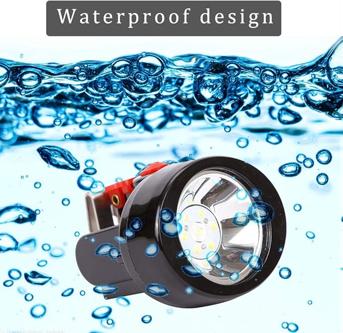 Rechargeable LED Mining Headlamp, Waterproof Explosion-Proof Miner Cap Light, High Power Helmet