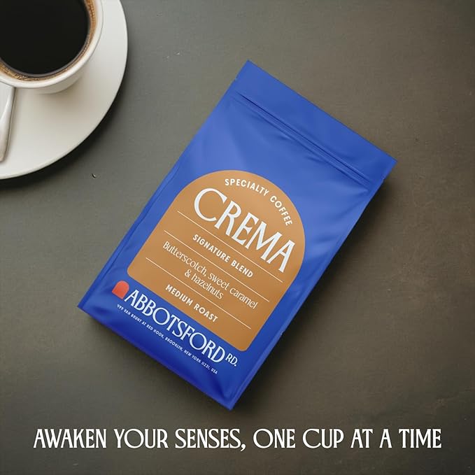 Crema Coffee Whole Bean, Specialty Coffee, Arabica Medium Roast Coffee Beans, Signature Blend with