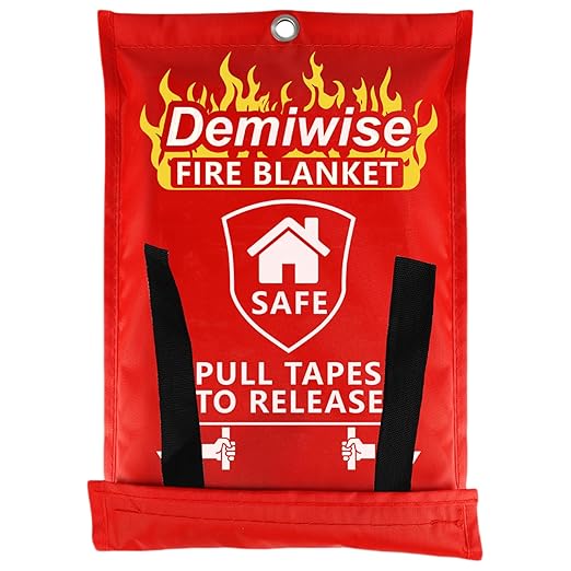 Fire Blanket - Thick Fire Blanket Fire Suppression Blanket - Fire Blankets Emergency for People