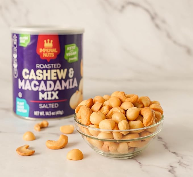 Imperial Nuts - Macadamia Nuts Oil Roasted Roasted | Gluten Free, Vegan and Keto Friendly Food |