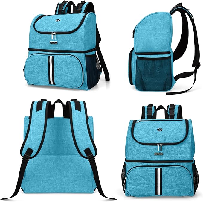 BAGLHER Pet Travel Bag, Double-Layer Pet Supplies Backpack (for All Pet Travel Supplies), Pet