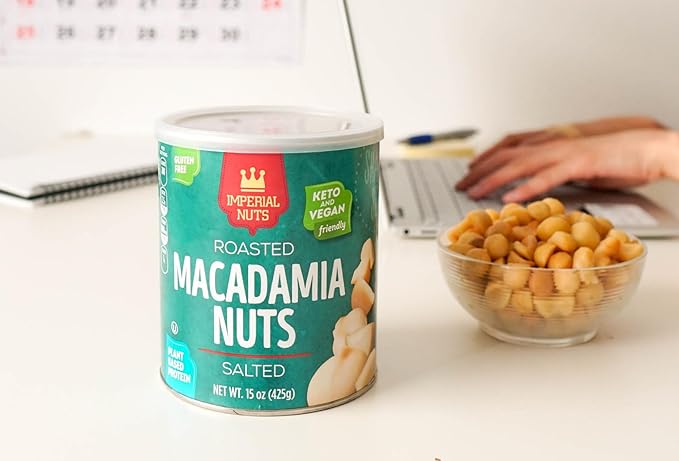 Imperial Nuts - Macadamia Nuts | Gluten Free, Vegan and Keto Friendly Food | Plant Based Protein