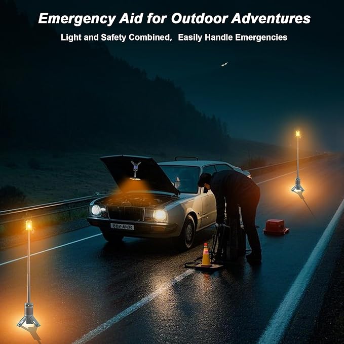 Camping Lights, Rechargeable Telescopic Camping Lights with Stand,12,000mAh Camping Lanterns &