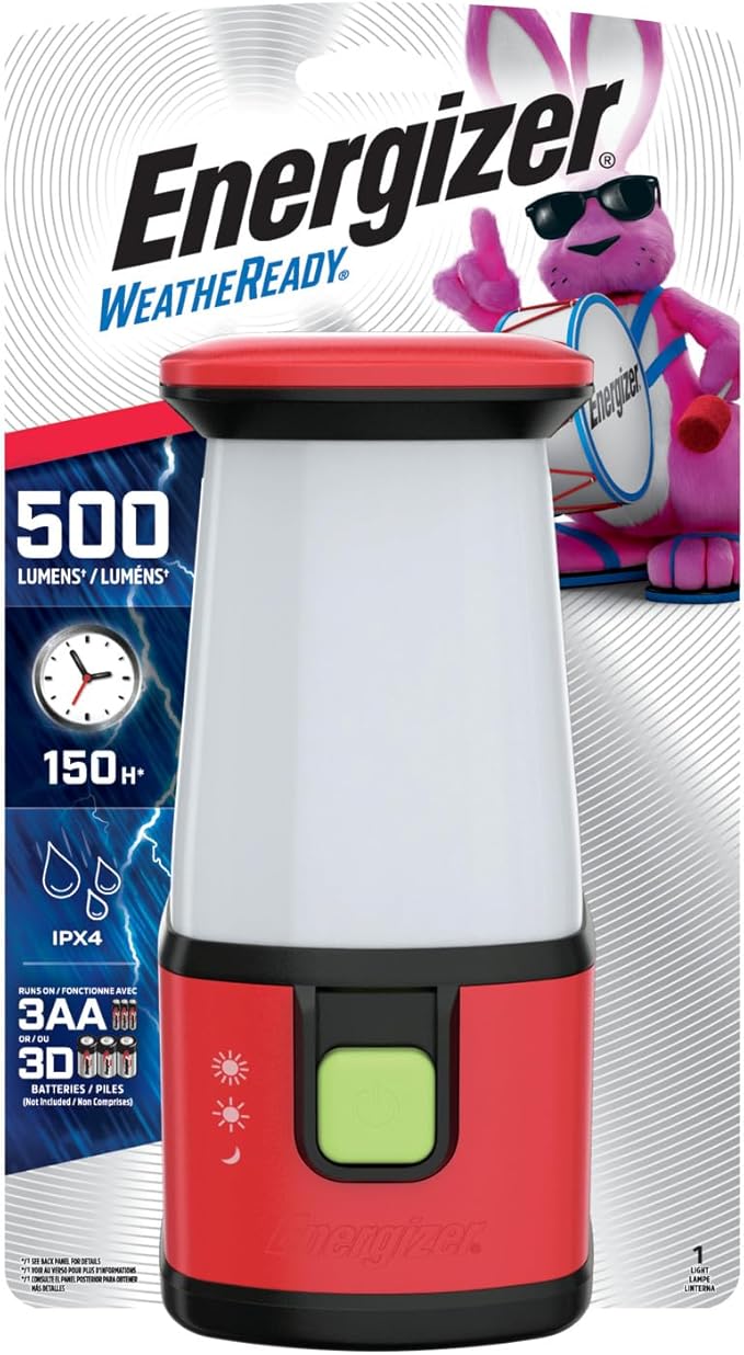 ENERGIZER LED Camping Lantern 360 PRO, IPX4 Water Resistant Tent Light, Ultra Bright Battery