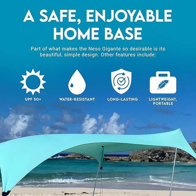 Neso Gigante - Portable Beach Tent - Ideal to Enjoy with Family and Friends - UPF 50+