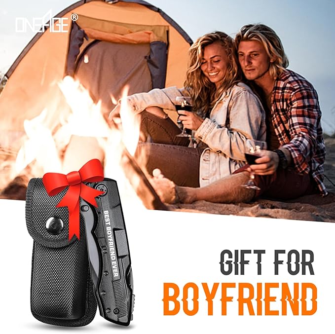 Gifts for Boyfriend, Multitool Knife"BEST BOYFRIEND EVER", Birthday Gifts for Boyfriend - Best