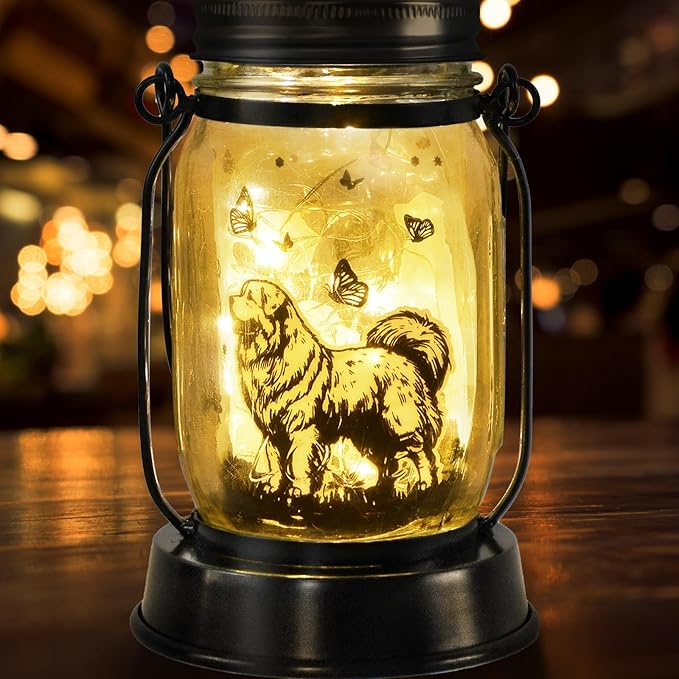 kyoryuger Pyrenees Gifts for Women/Men Pyrenees Dog Solar Lanterns Mom Birthday Dog Lovers Lantern