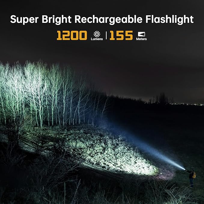 Wurkkos FC11C LED Flashlights Rechargeable -Small Powerful EDC Flashlight 90CRI 1200 High Lumen