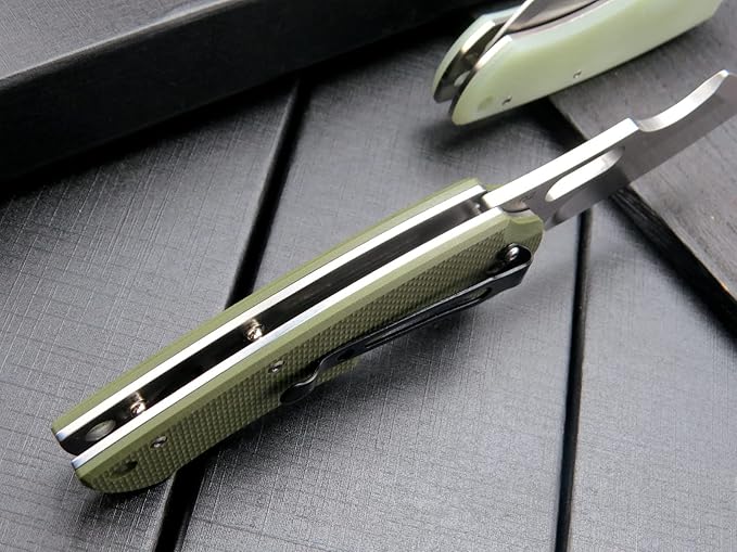 Eafengrow Pocket Knives D2 Blade and G10 Handle Folding Camping Knife Mini Outdoor Pocket Knife