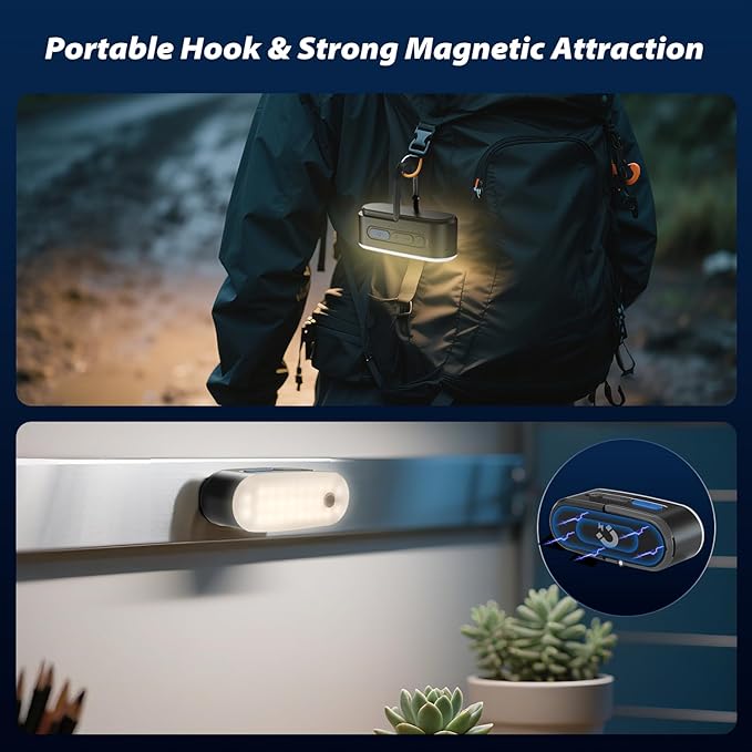 Motion Sensor Camping Lights,Rechargeable Camping Lantern, Portable Hanging Tent Lights,IPX5