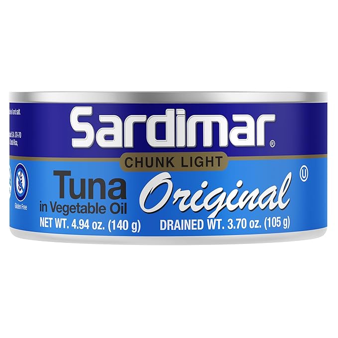Sardimar Chunk Light Tuna ( Original - Pack of 12 ) - Ready to eat meals in can