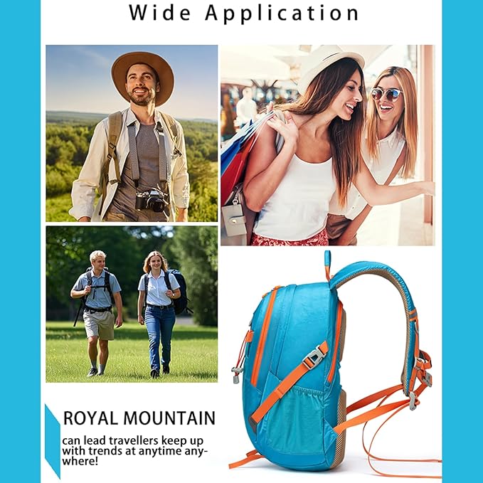 Small Hiking Backpack, 20L Lightweight Travel Backpacks For Men Women, Water Resistant Outdoor Day
