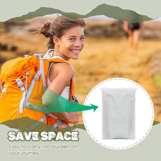 Kingdder 2 Pcs Heavy Duty Emergency Blanket for Survival 60 x 82 Inches Thermal Tarp Insulated Tent