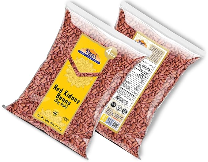 Rani Red Kidney Beans, Light 64oz (4lbs) 1.81kg ~ Pack of 2~128oz (8lbs) 3.63kg Total ~ All Natural