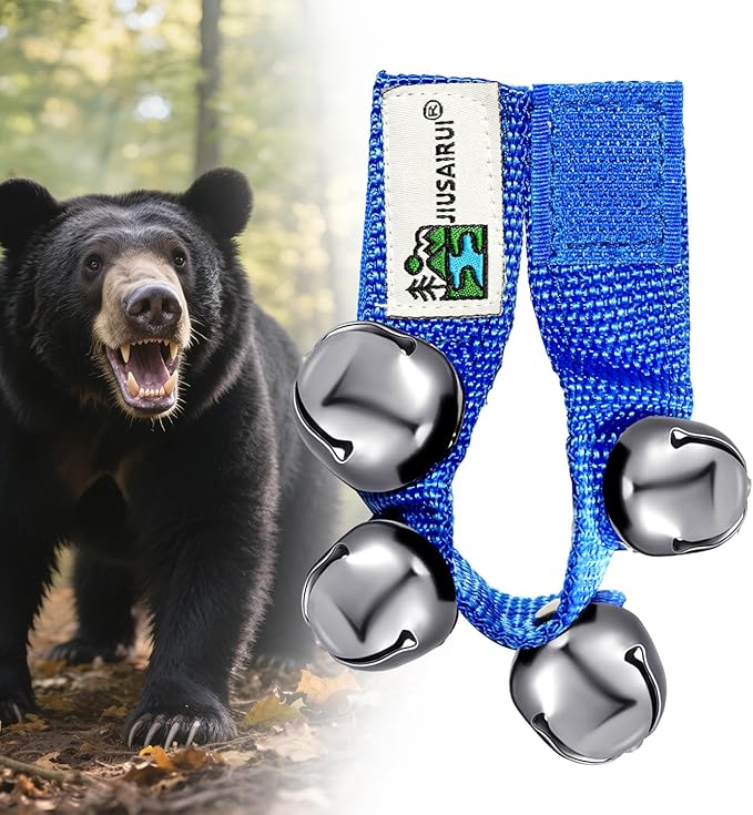 Outdoor Bear Bells for Hiking Safety: Bear Horn to Scare Bears Deterrent Devices for Dogs Biking