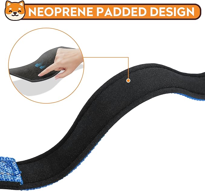 Reflective Dog Collar, Adjustable Soft Neoprene Padded Nylon Pet Collars with Buckle for Medium