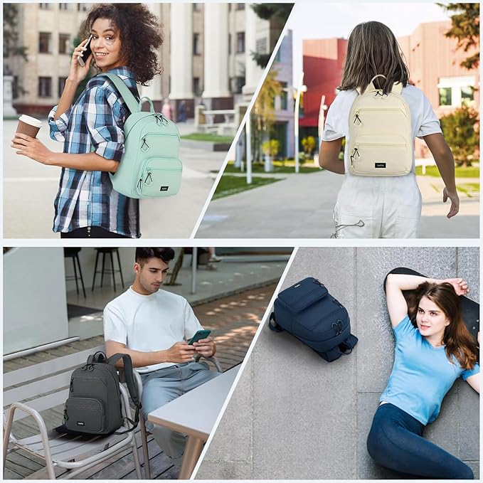 Carry On Travel Backpack For Men Women, 13 Inch Small Mini Work Bag Personal Item Backpacks