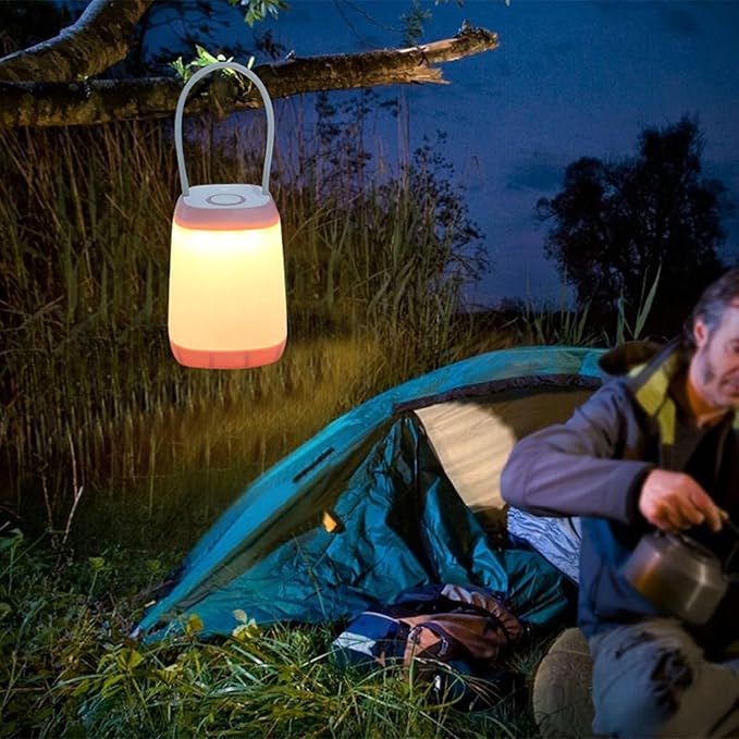 3 Pack LED Camping Light, 3 Light Modes Battery Powered Night Light for Indoor and Outdoor